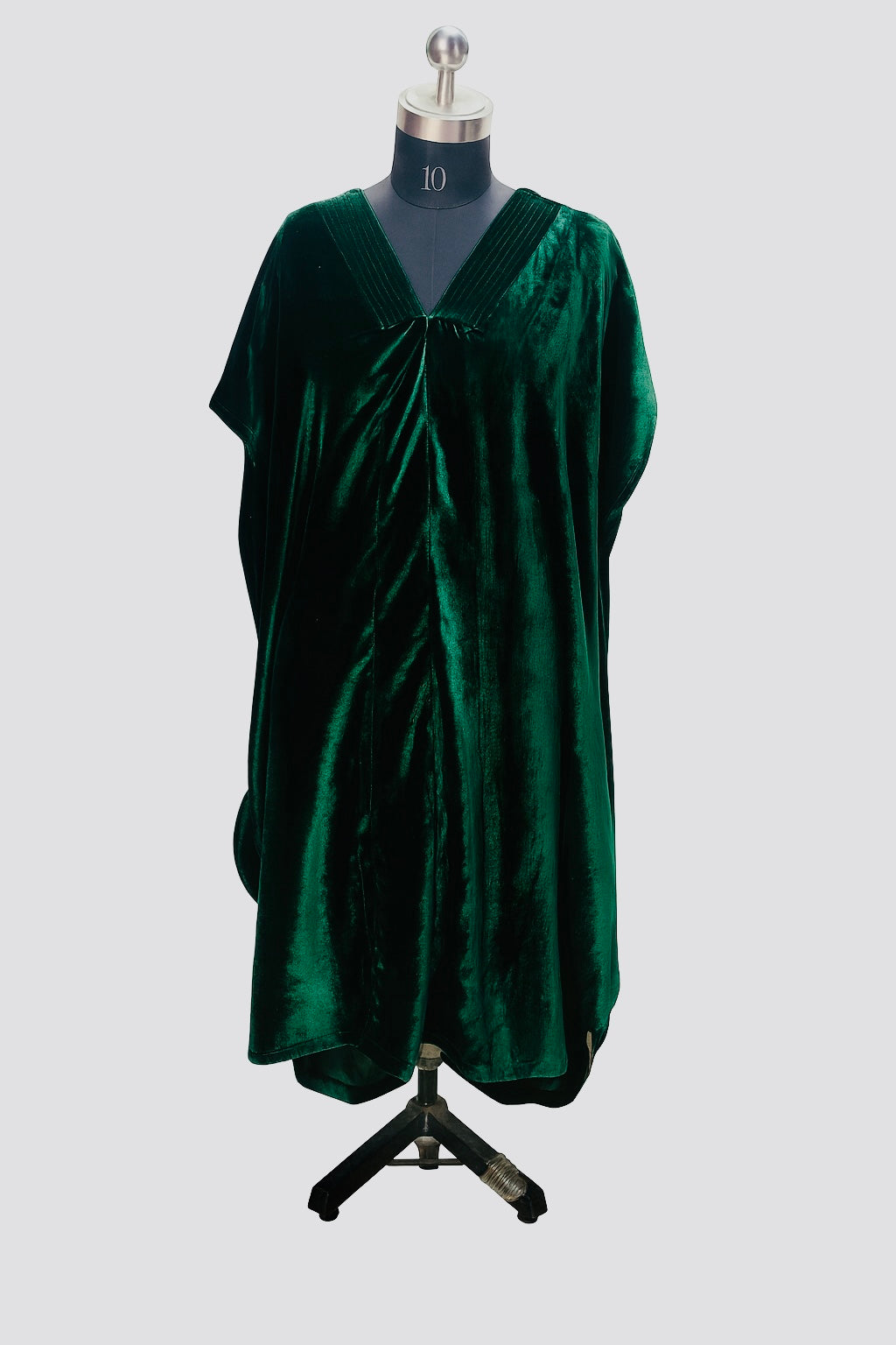 Emerald Green Velvet Kaftan Set