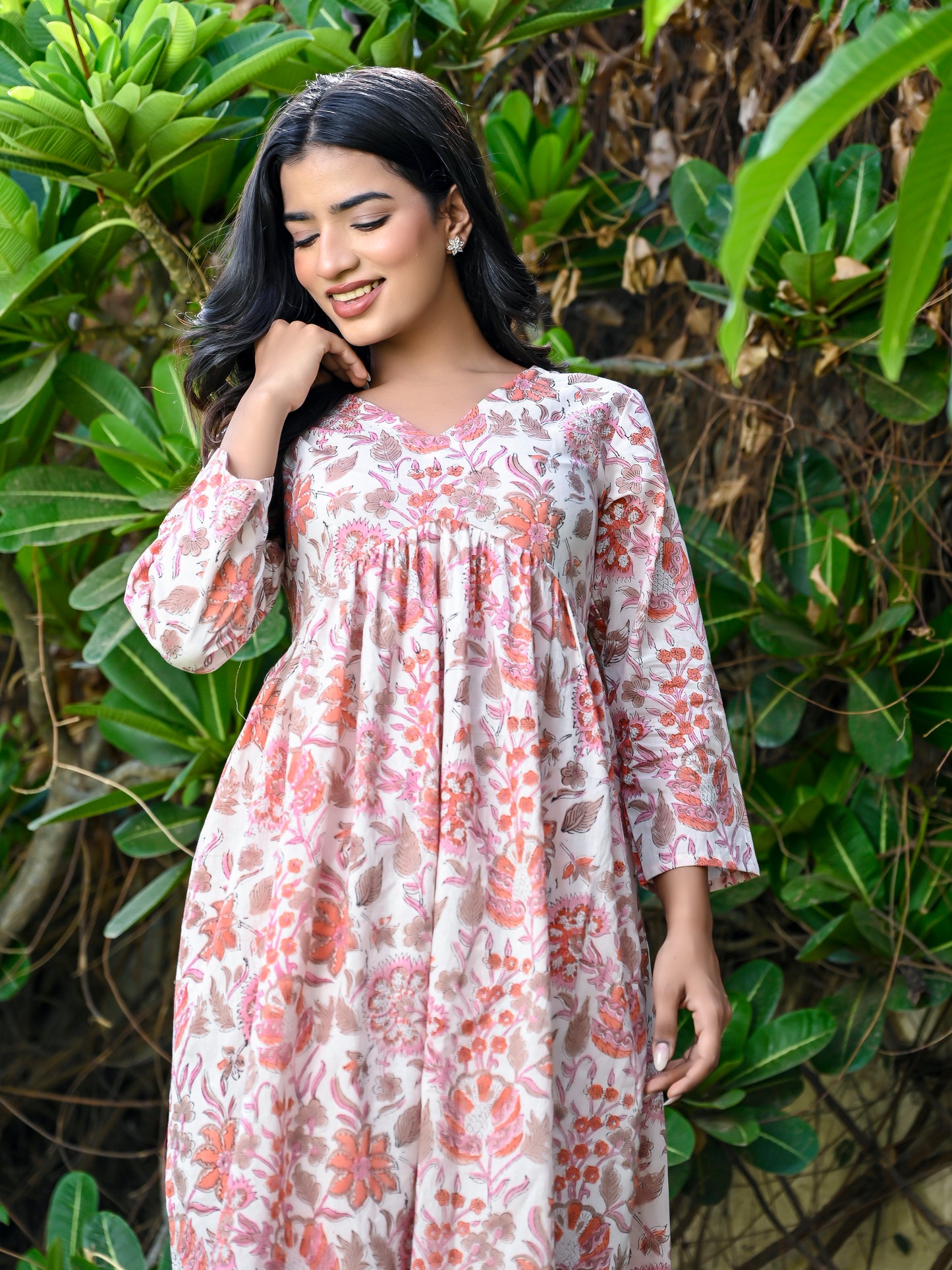 Sunset Sherbet Kurta Only