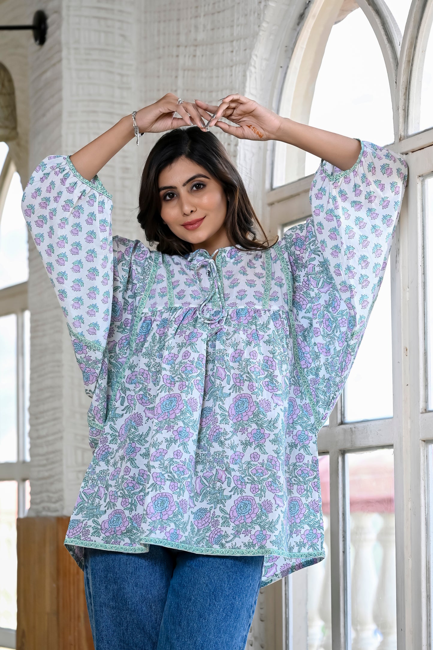 Lilac Skyline Boho Top