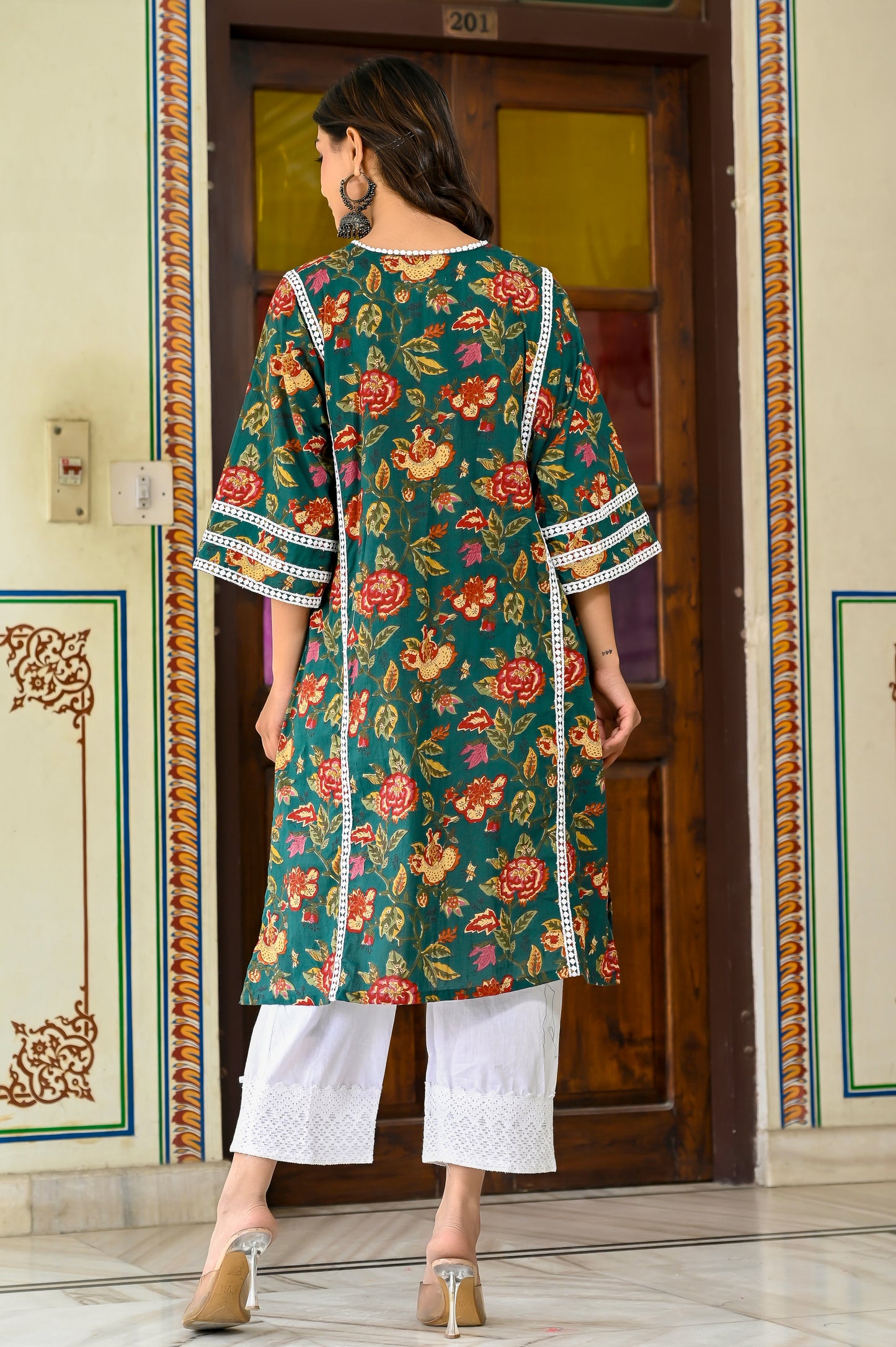 Garden Rhapsody Afghan Chogha Set