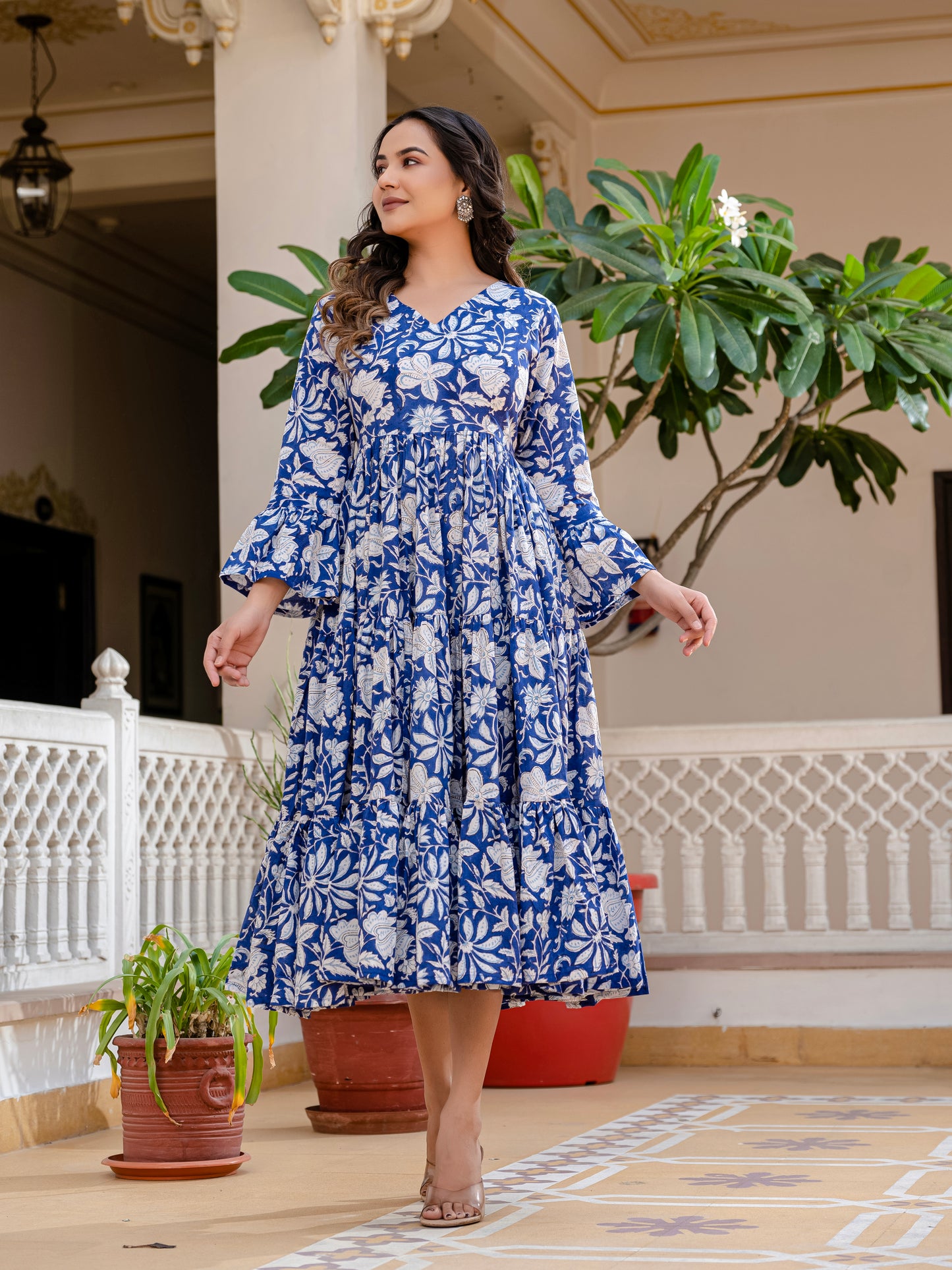 Cloud and Cobalt Dress