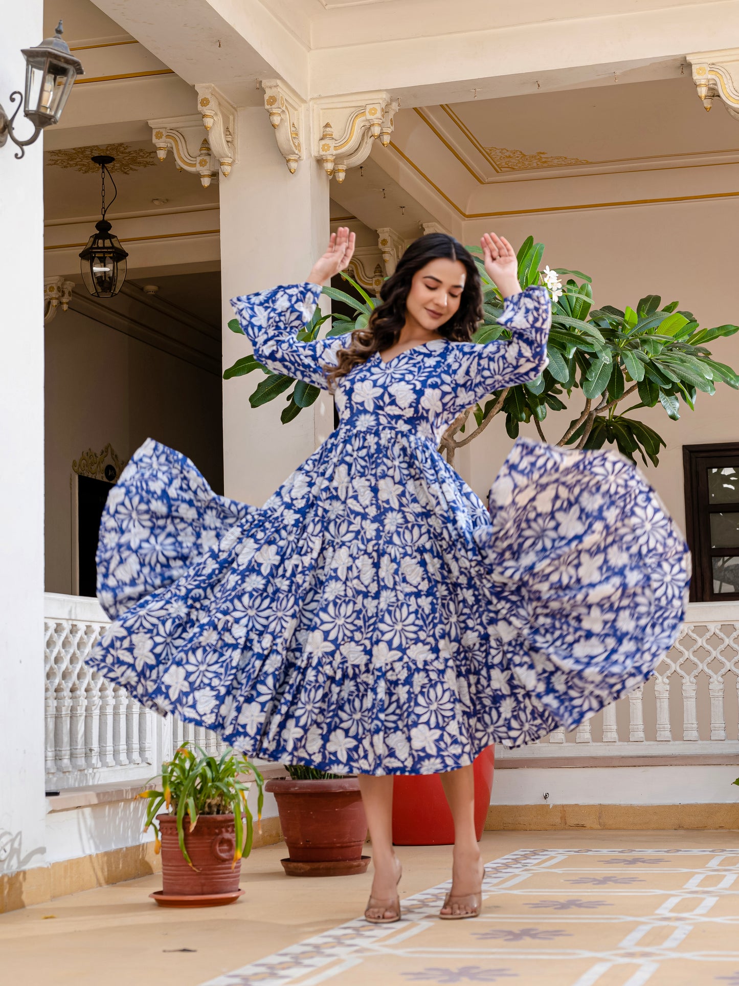 Cloud and Cobalt Dress