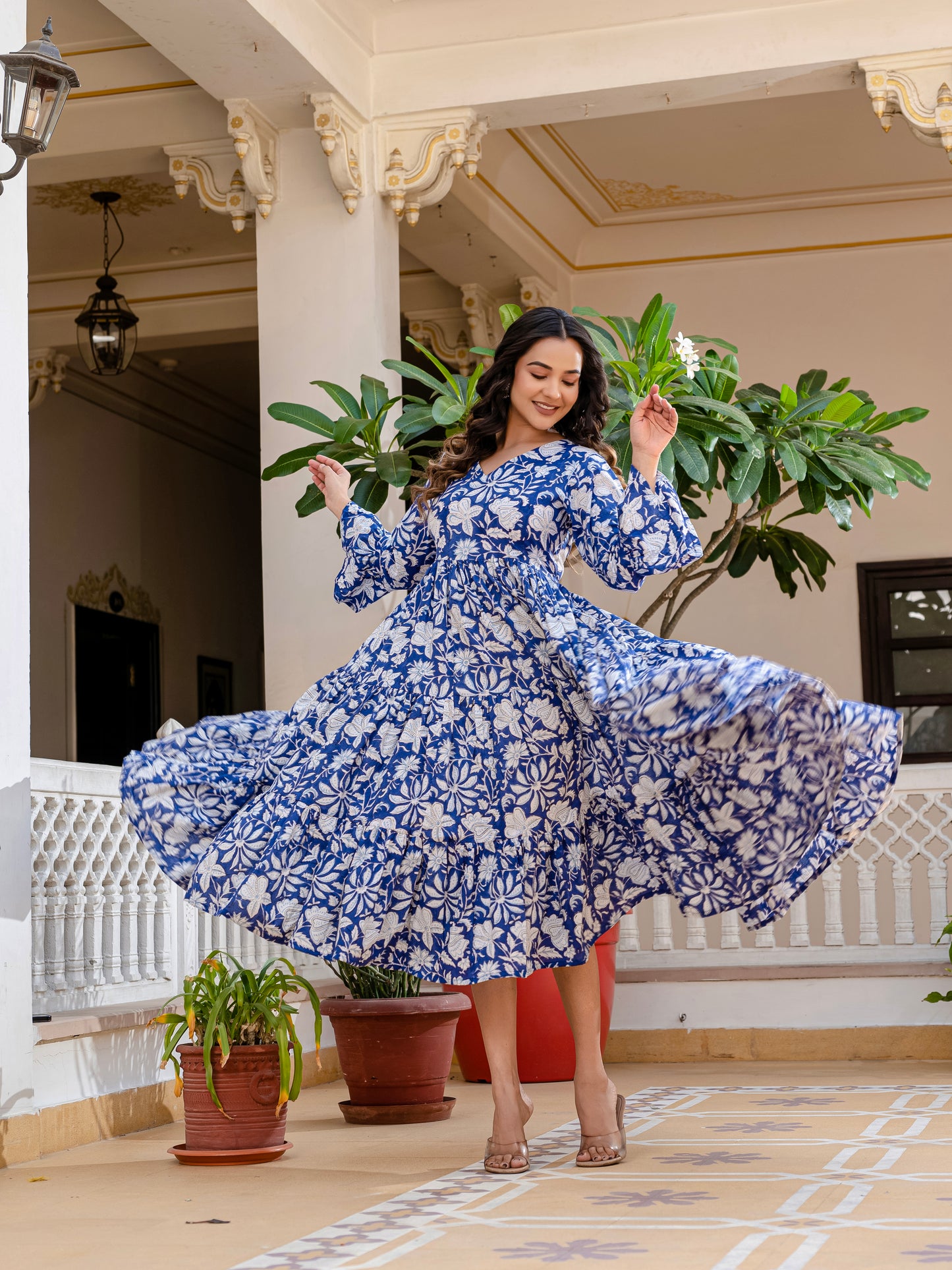 Cloud and Cobalt Dress