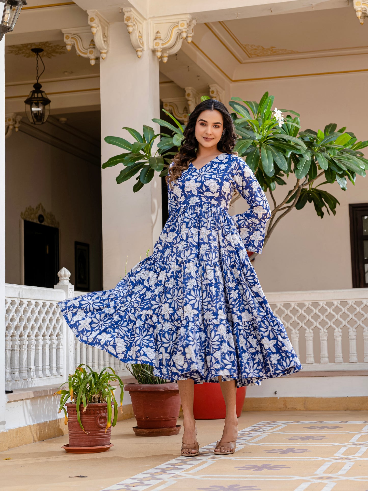 Cloud and Cobalt Dress