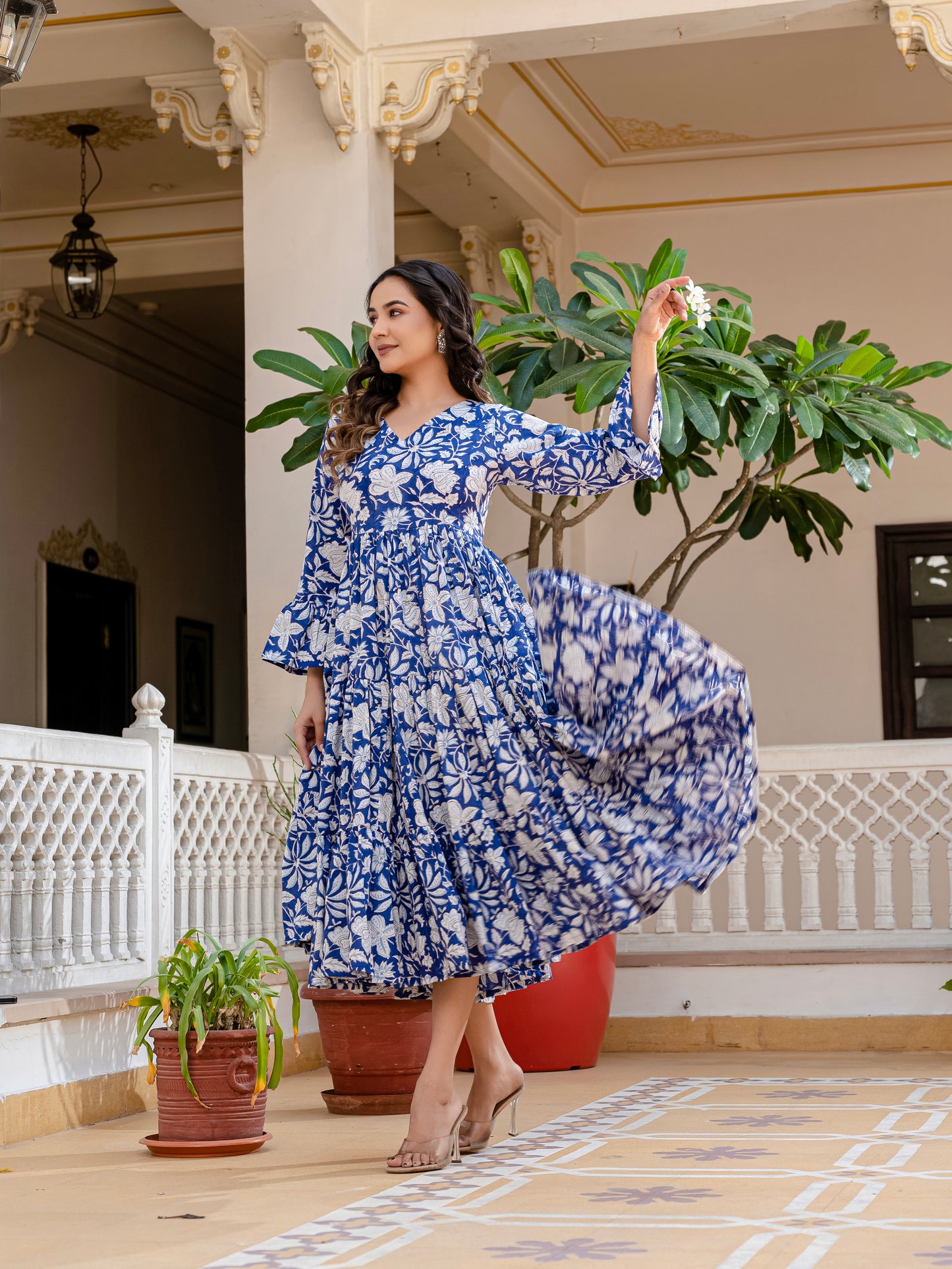 Cloud and Cobalt Dress