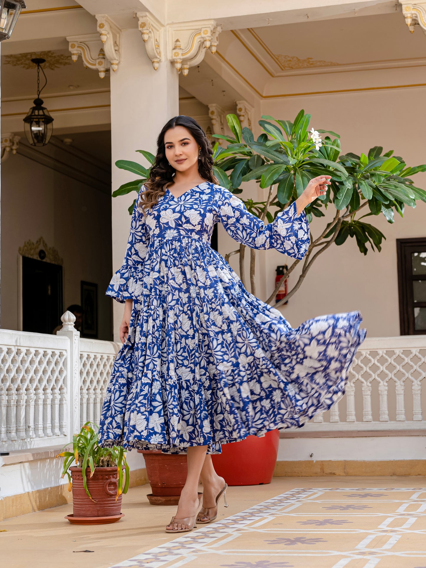 Cloud and Cobalt Dress