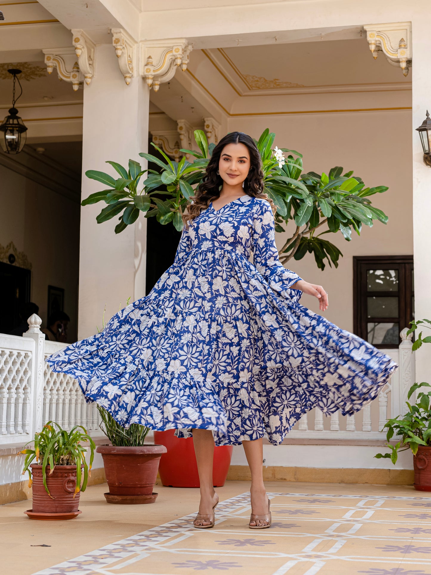 Cloud and Cobalt Dress