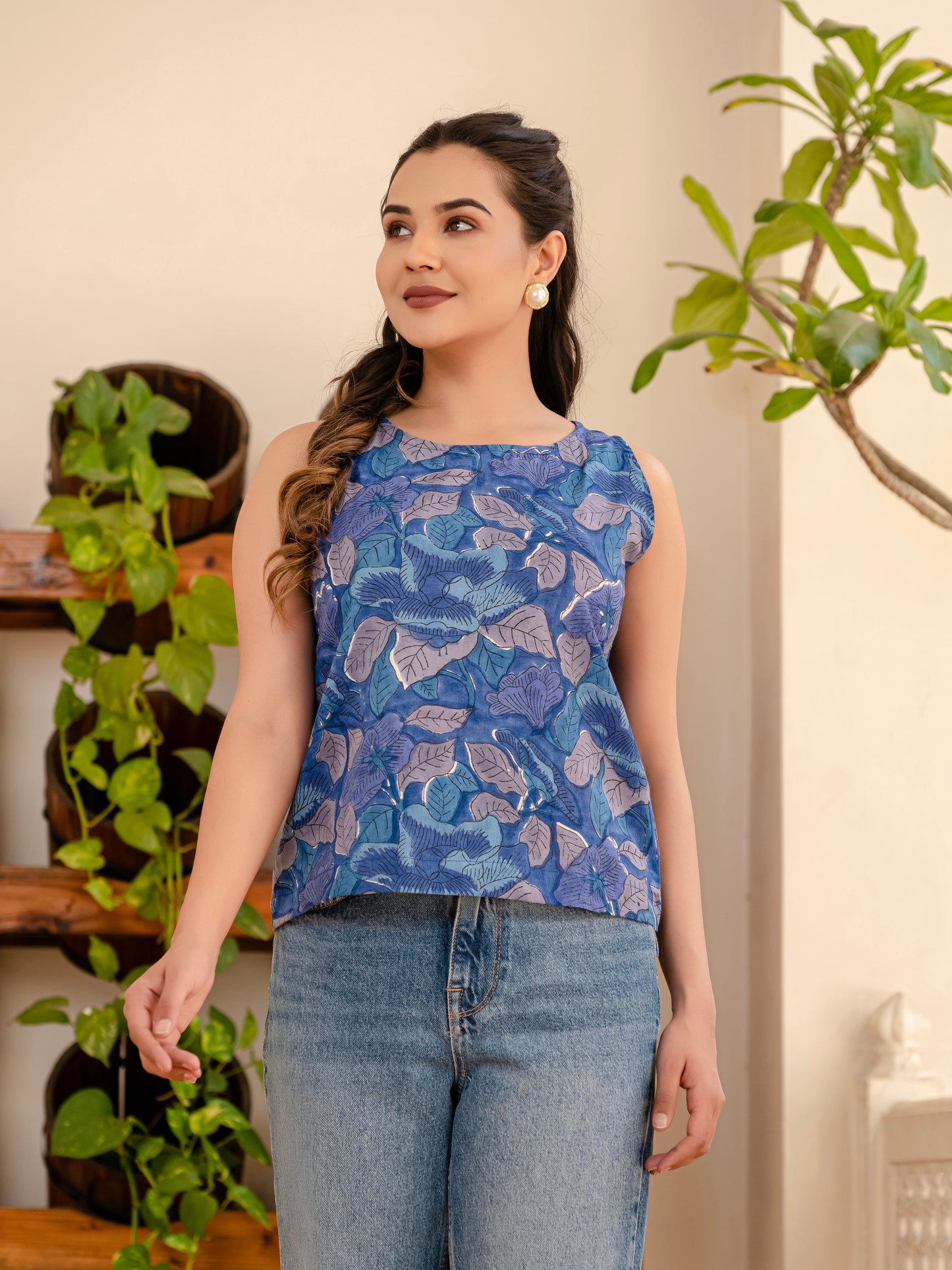 Smoky Blooms Top