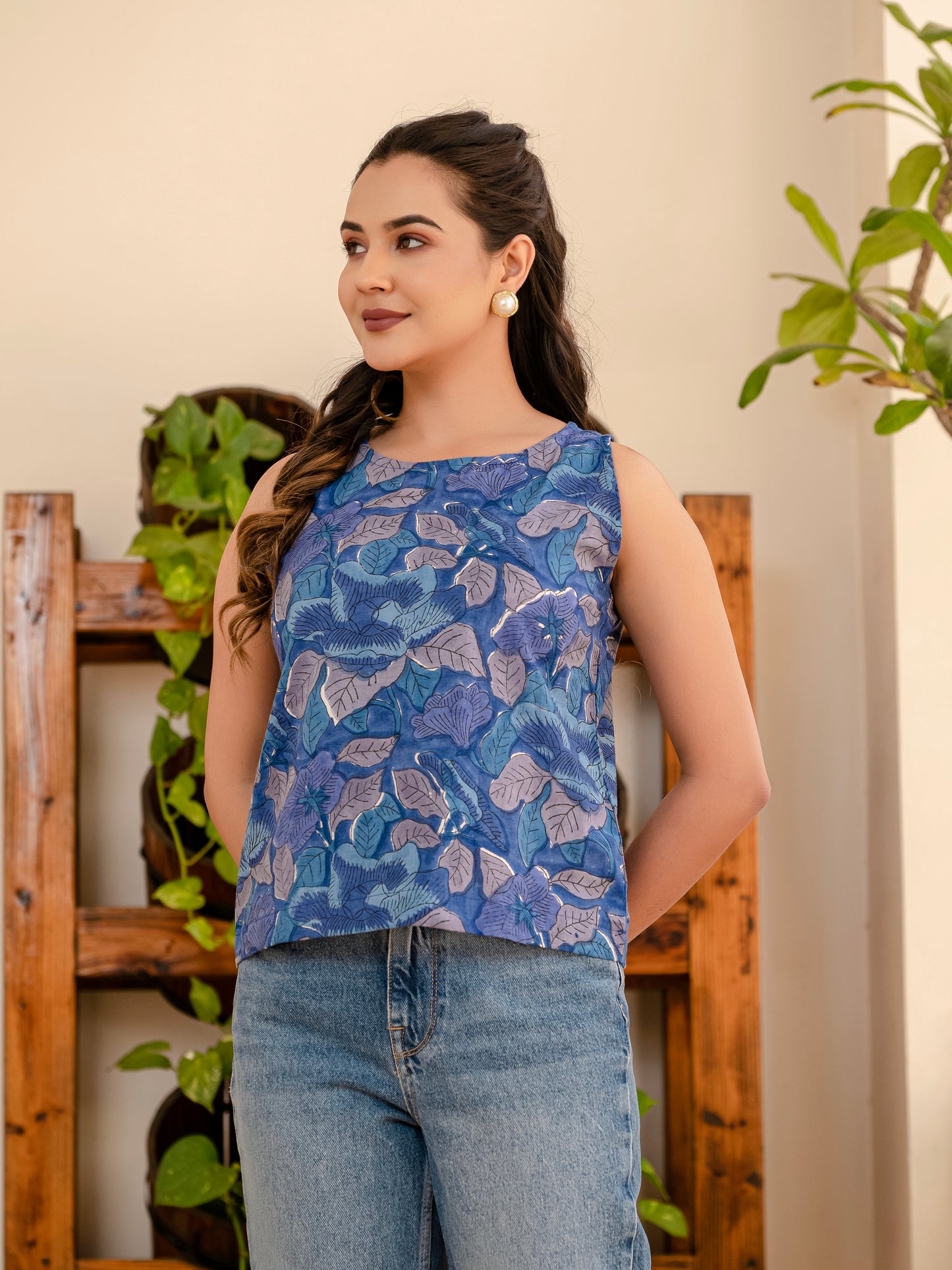 Smoky Blooms Top