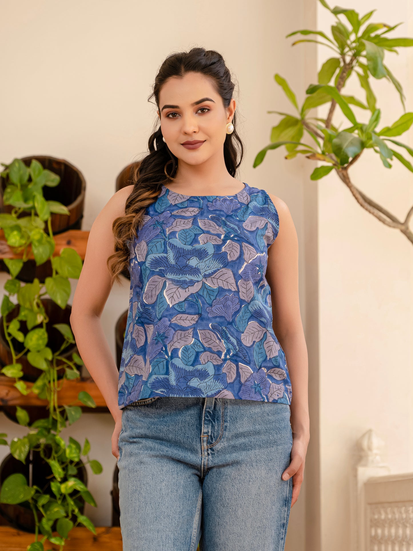 Smoky Blooms Top