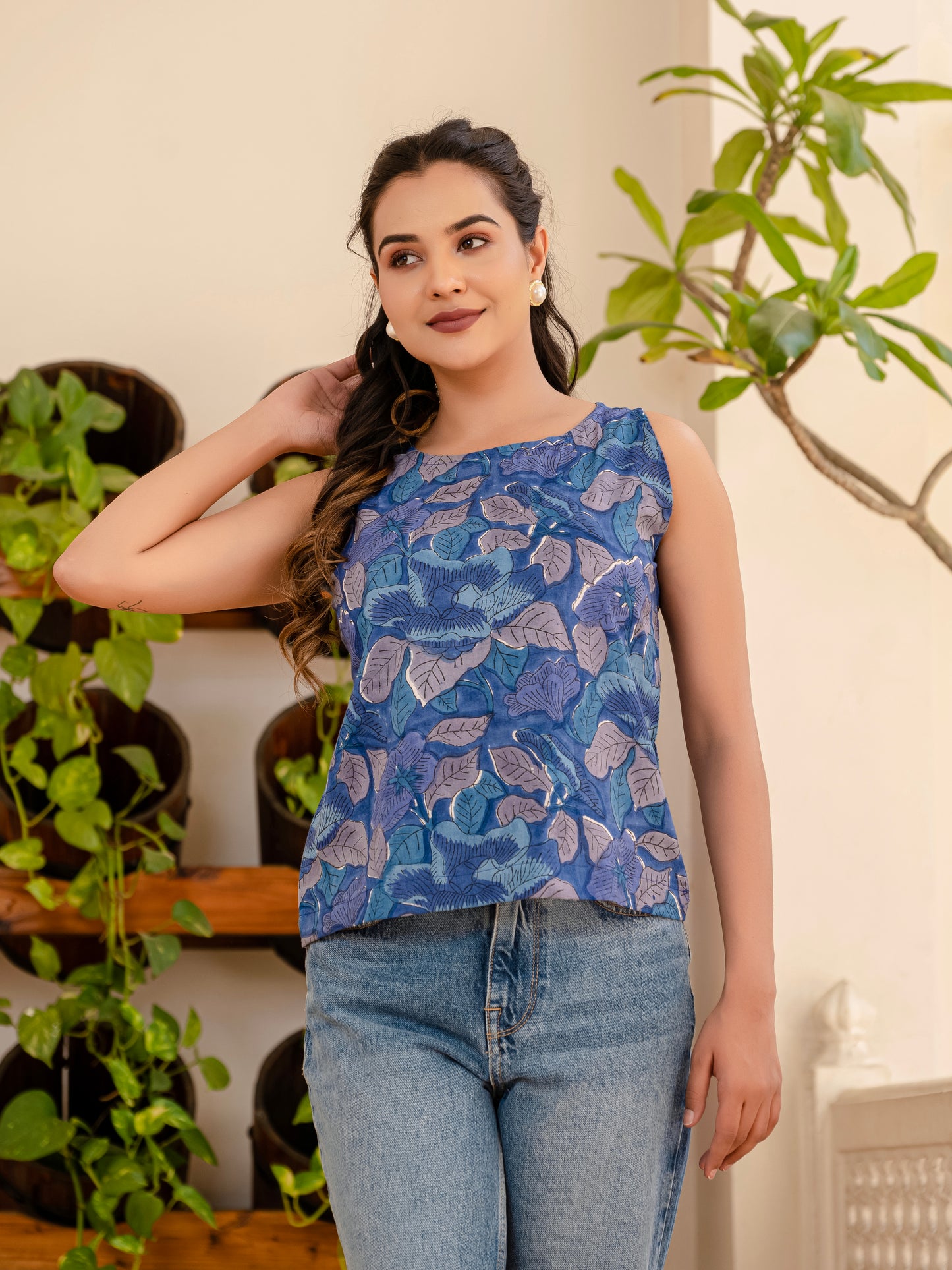 Smoky Blooms Top