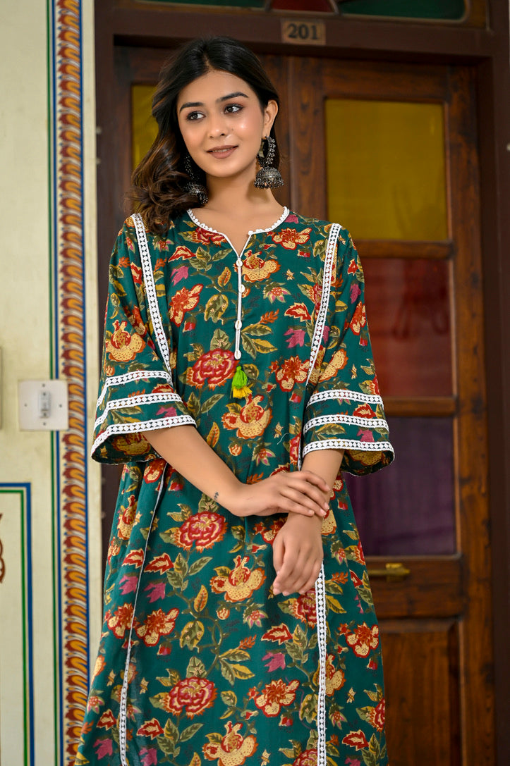 Garden Rhapsody Afghan Chogha Set