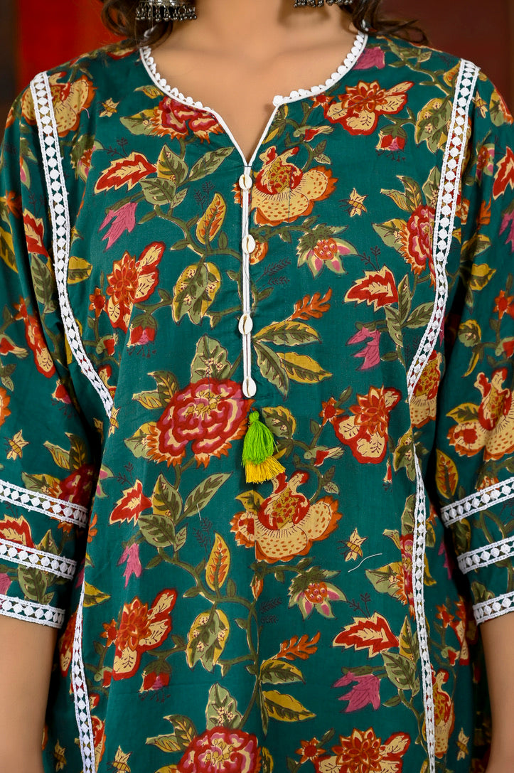 Garden Rhapsody Afghan Chogha Set