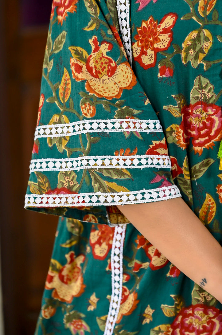 Garden Rhapsody Afghan Chogha Set