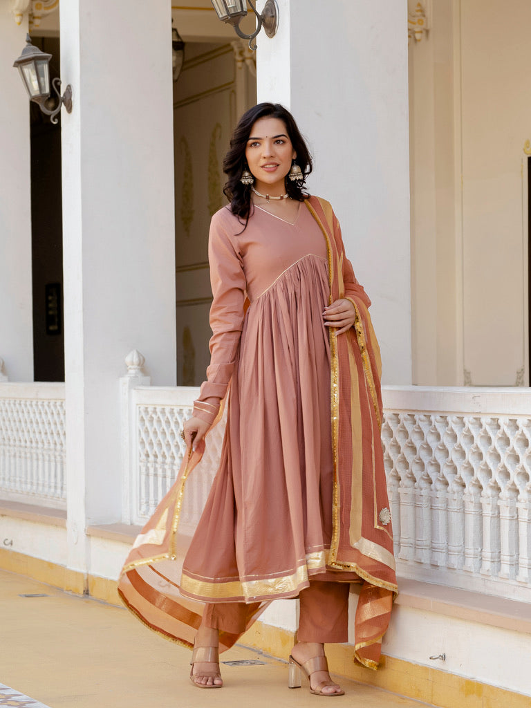 Timeless Beige Bliss Suit Set