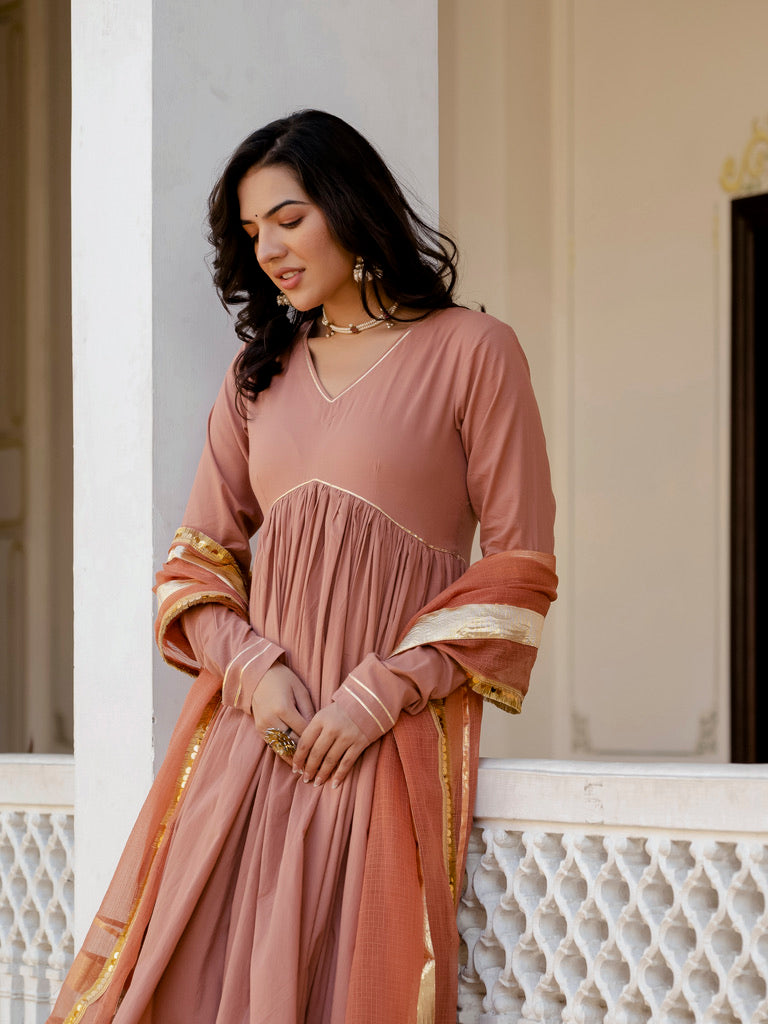 Timeless Beige Bliss Suit Set