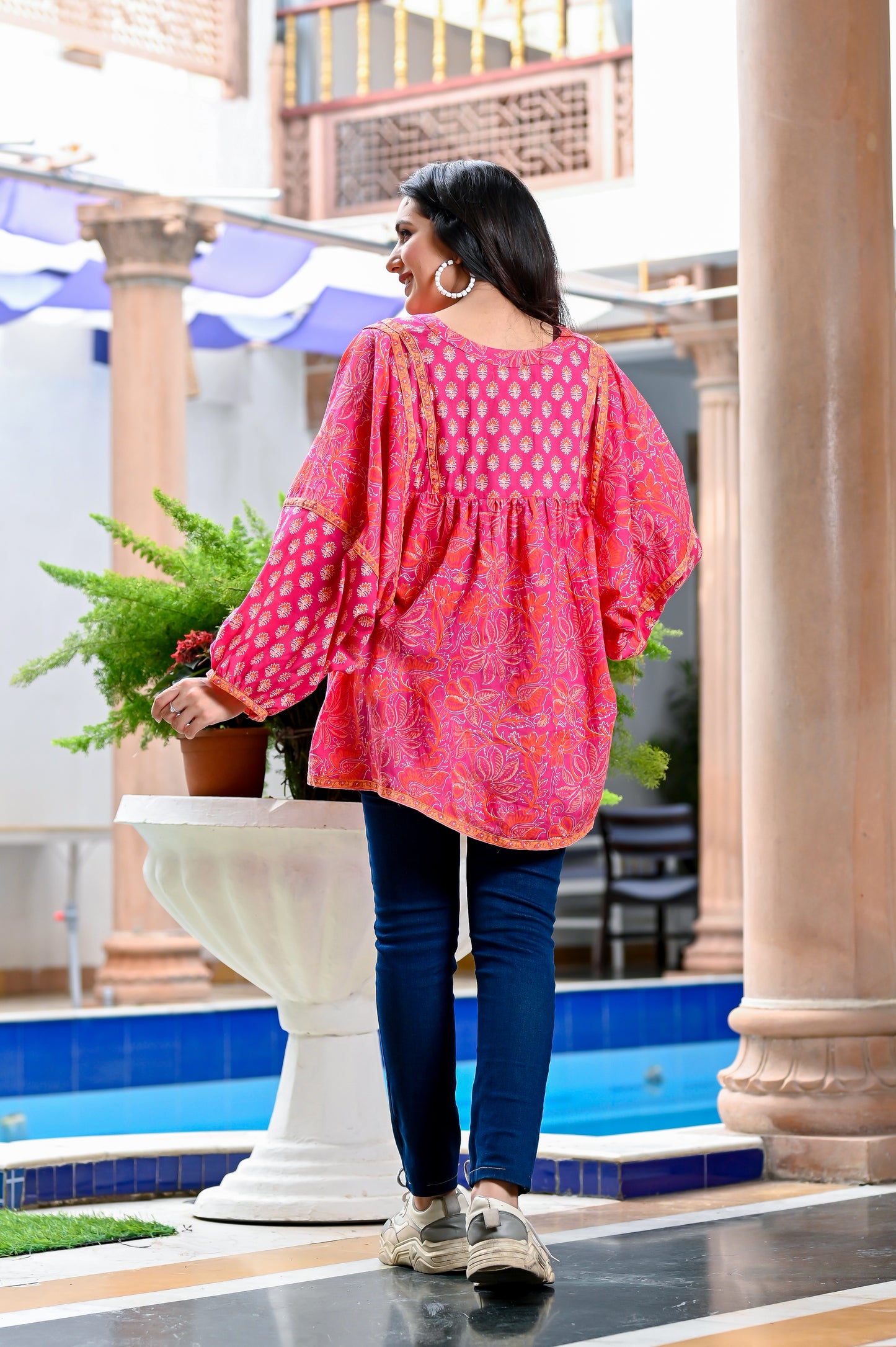 Pink Boho Top