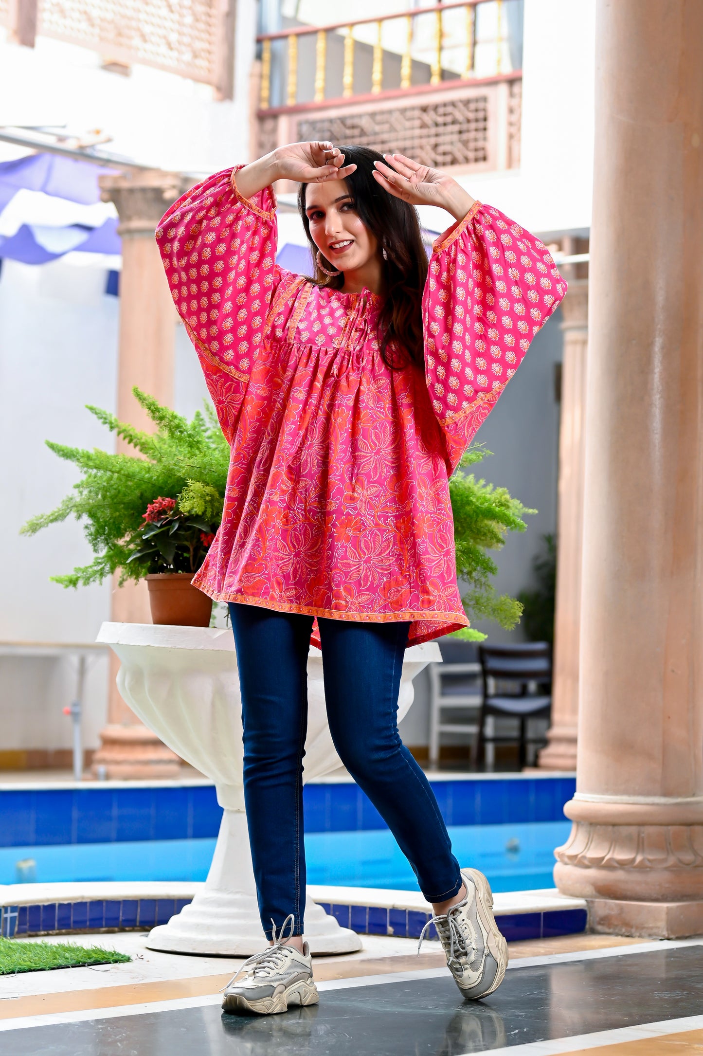 Pink Boho Top