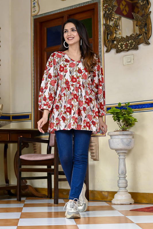 Petals of Elegance Top
