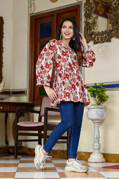 Petals of Elegance Top