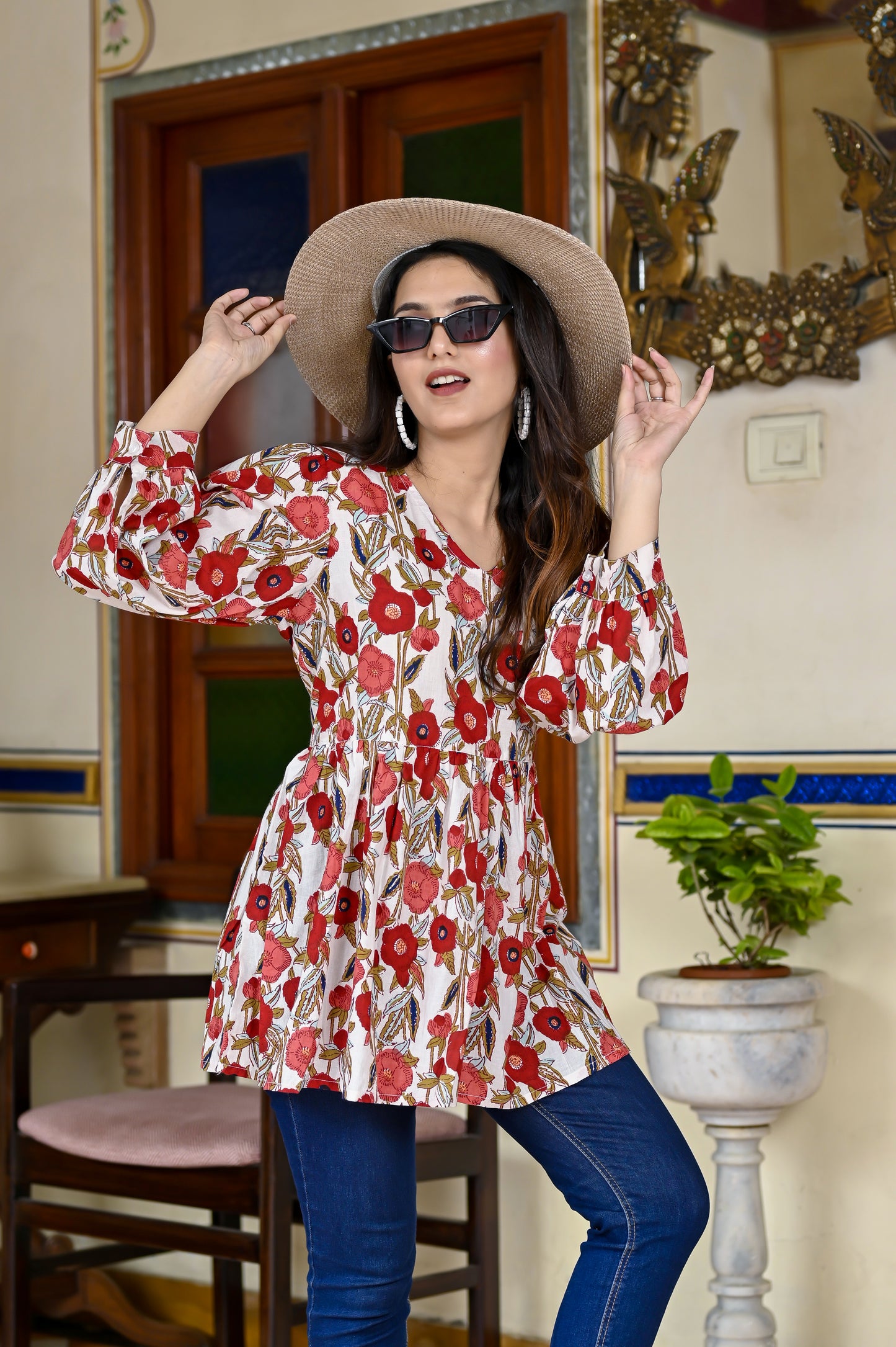Petals of Elegance Top
