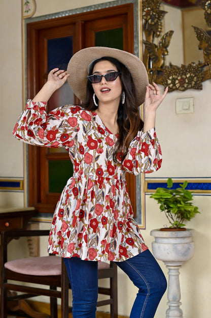 Petals of Elegance Top