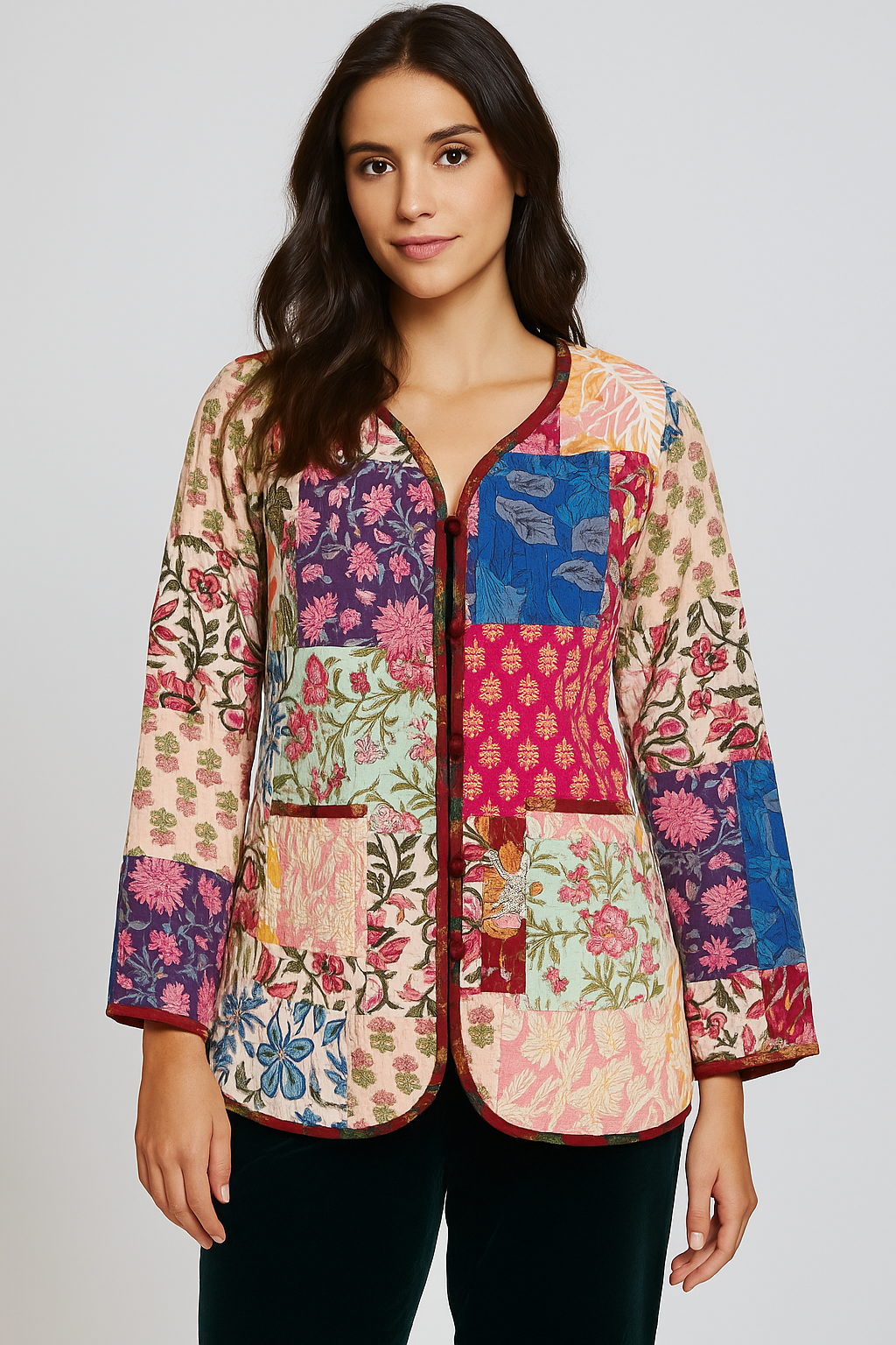 Quilted Patch Jaipur Winter Jacket