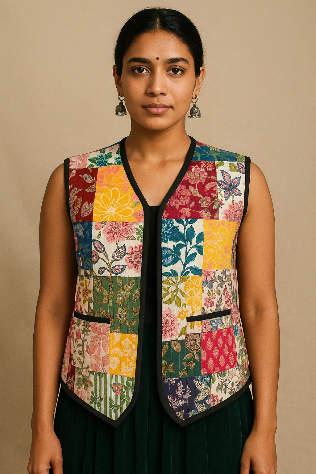 Quilted Jaipur Sleeveless Winter Jacket