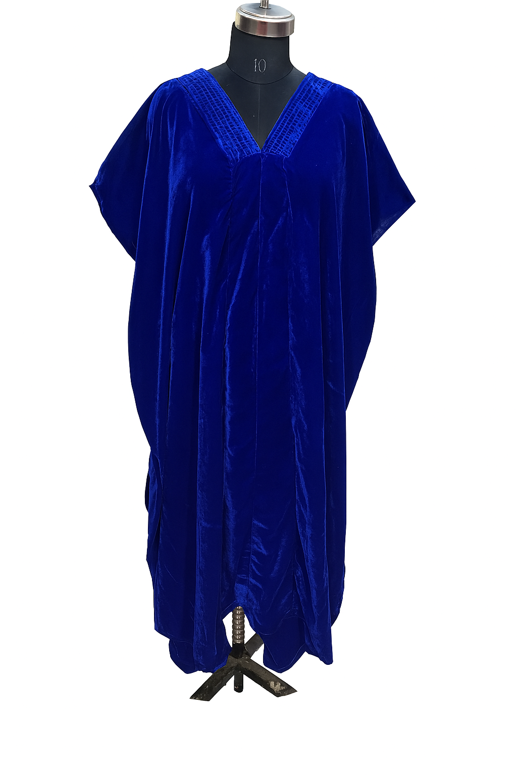 Royal Blue Velvet Kaftan Set