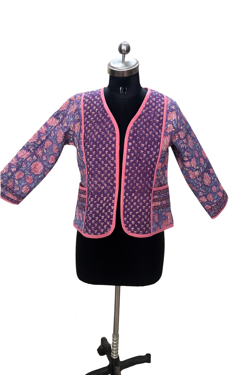 Purple Quilted Jaipur Jacket
