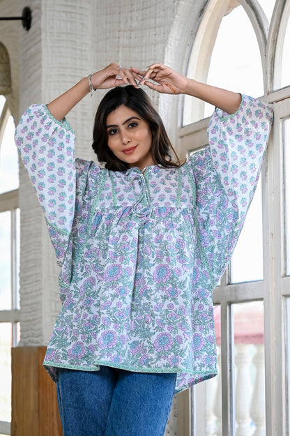 Lilac Skyline Boho Top