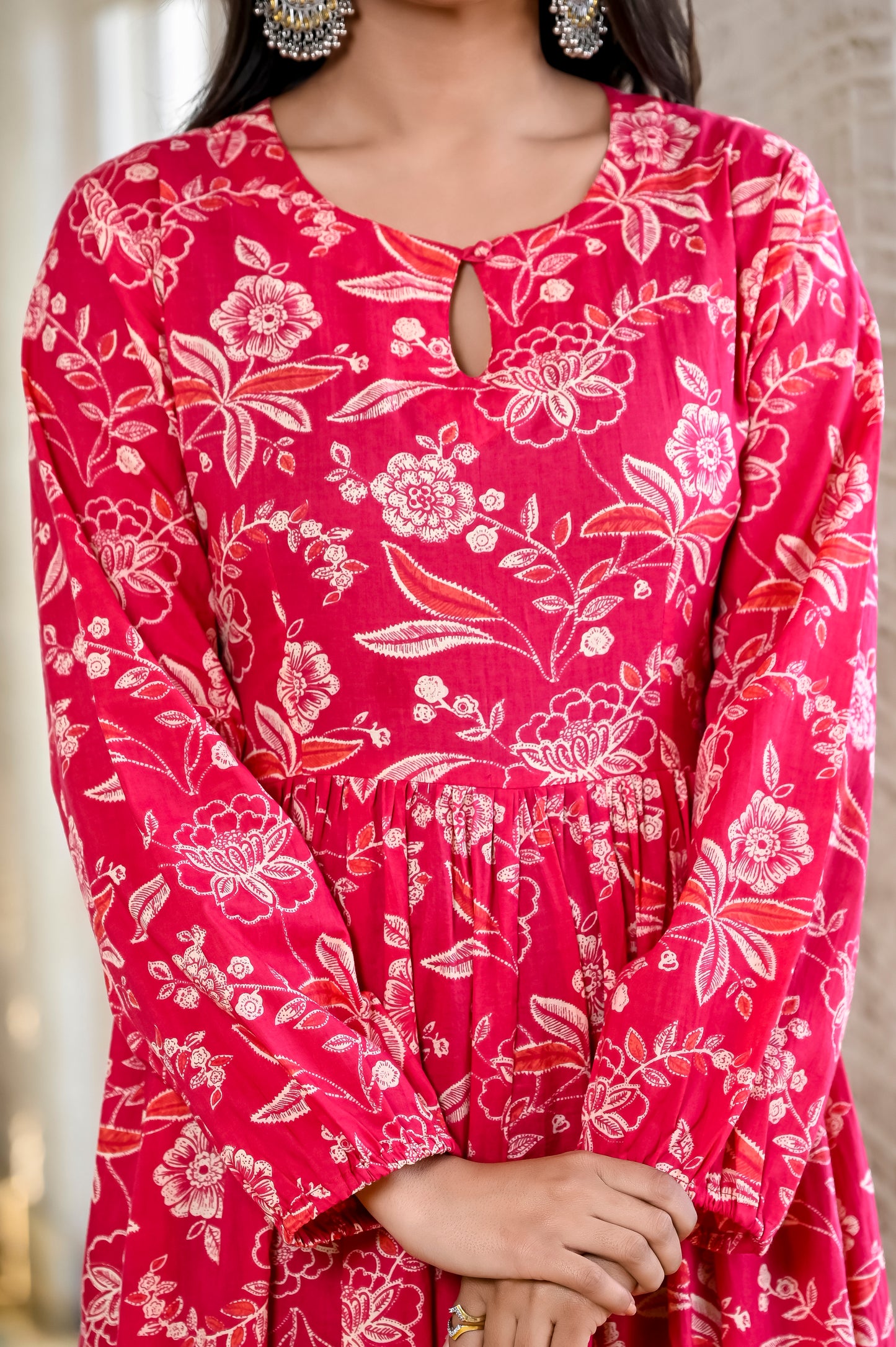 Hot Pink Pocket Princess Maxi Dress