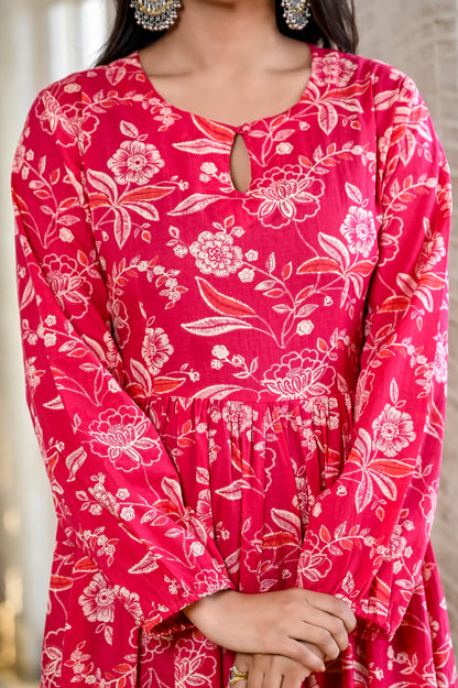 Hot Pink Pocket Princess Maxi Dress