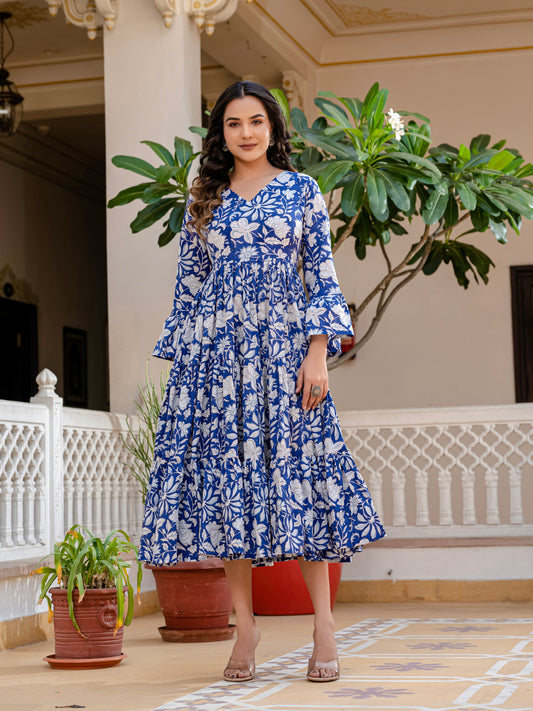 Cloud and Cobalt  Dress