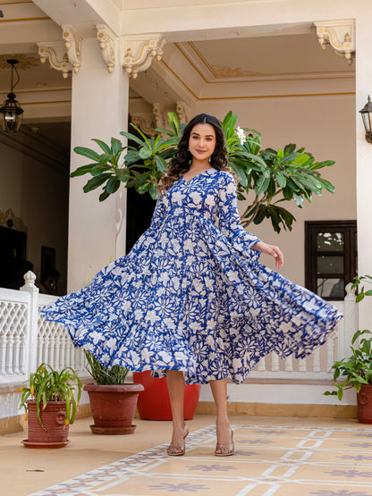 Cloud and Cobalt  Dress