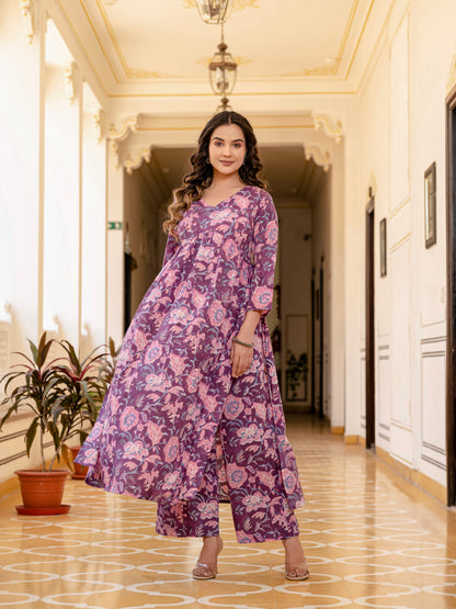 Plum Perfect Kurta Set