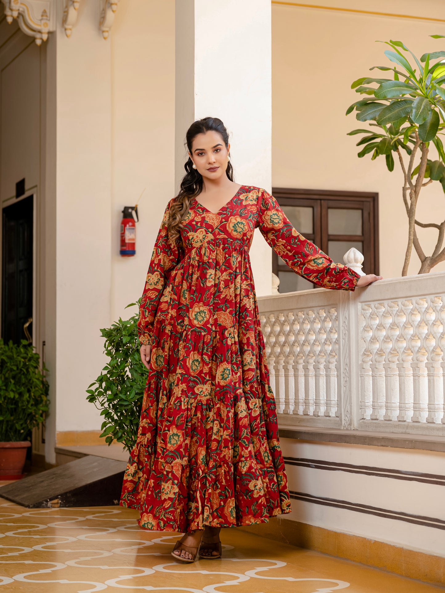 Teracotta Bloom Dress
