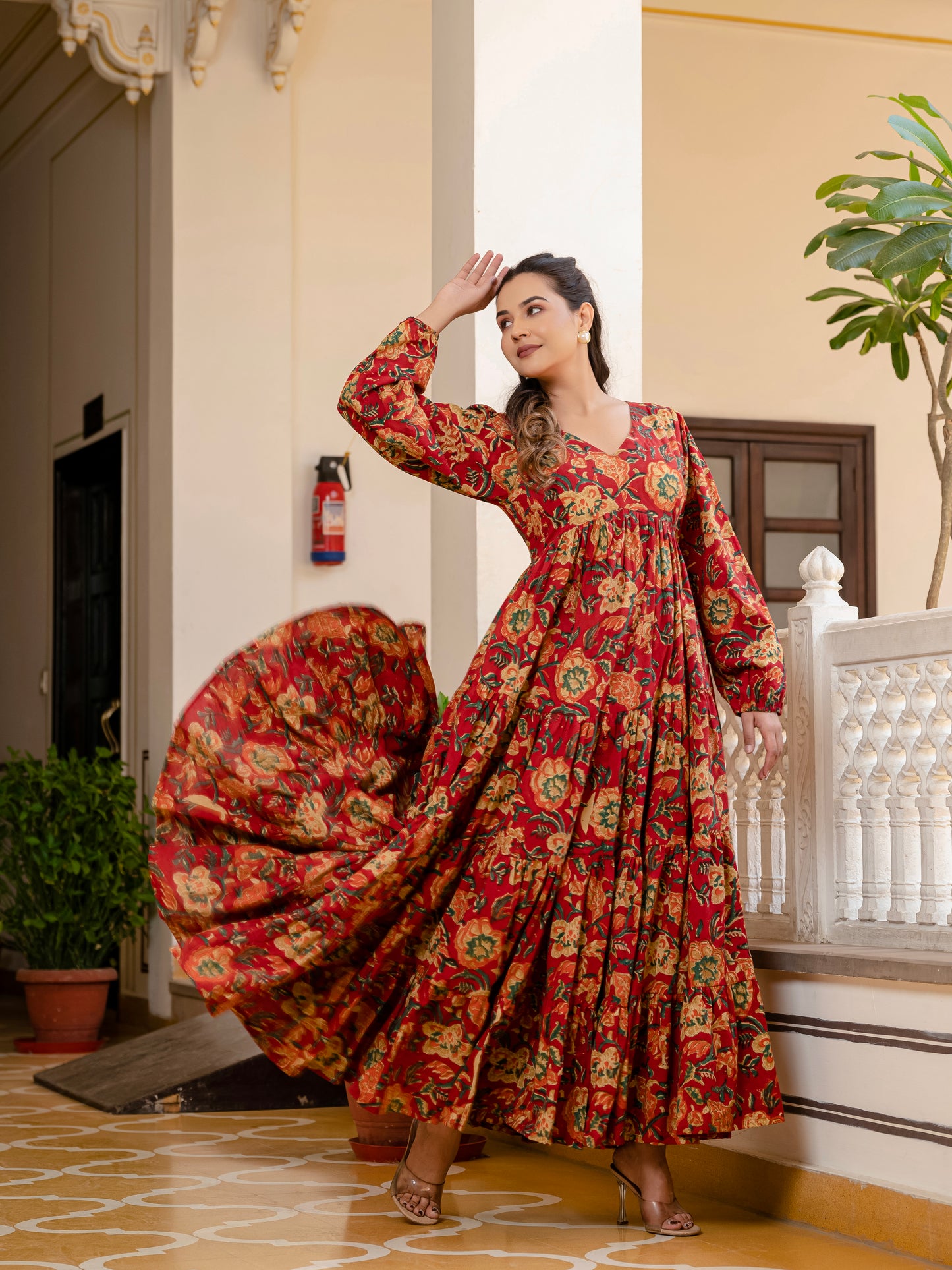 Teracotta Bloom Dress