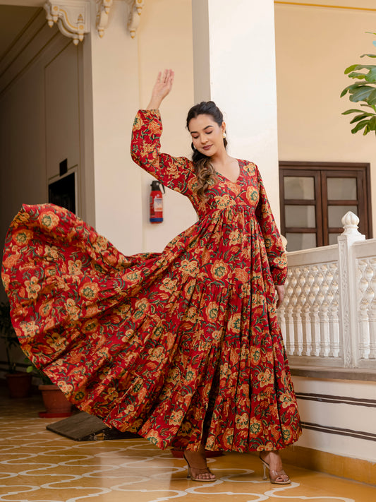 Teracotta Bloom Dress