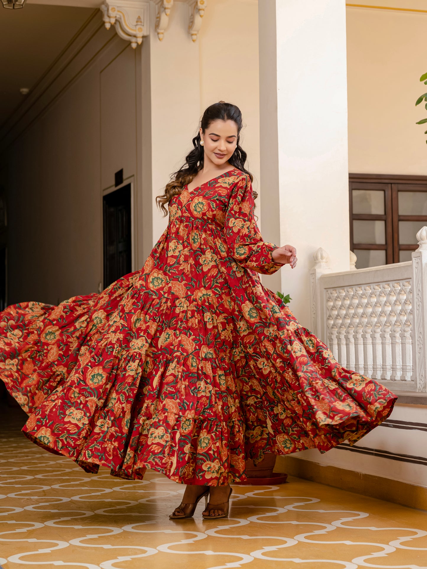 Teracotta Bloom Dress