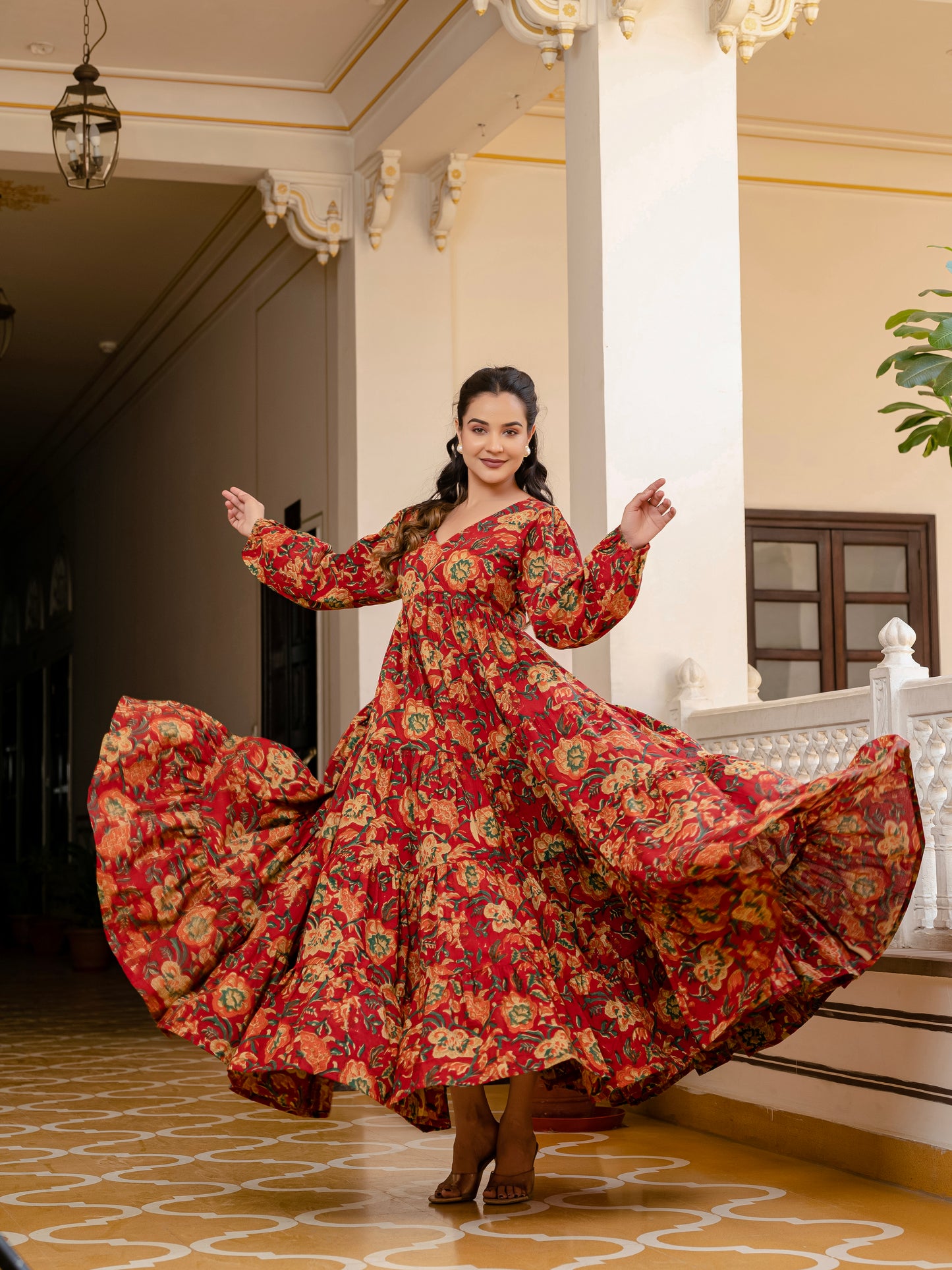 Teracotta Bloom Dress