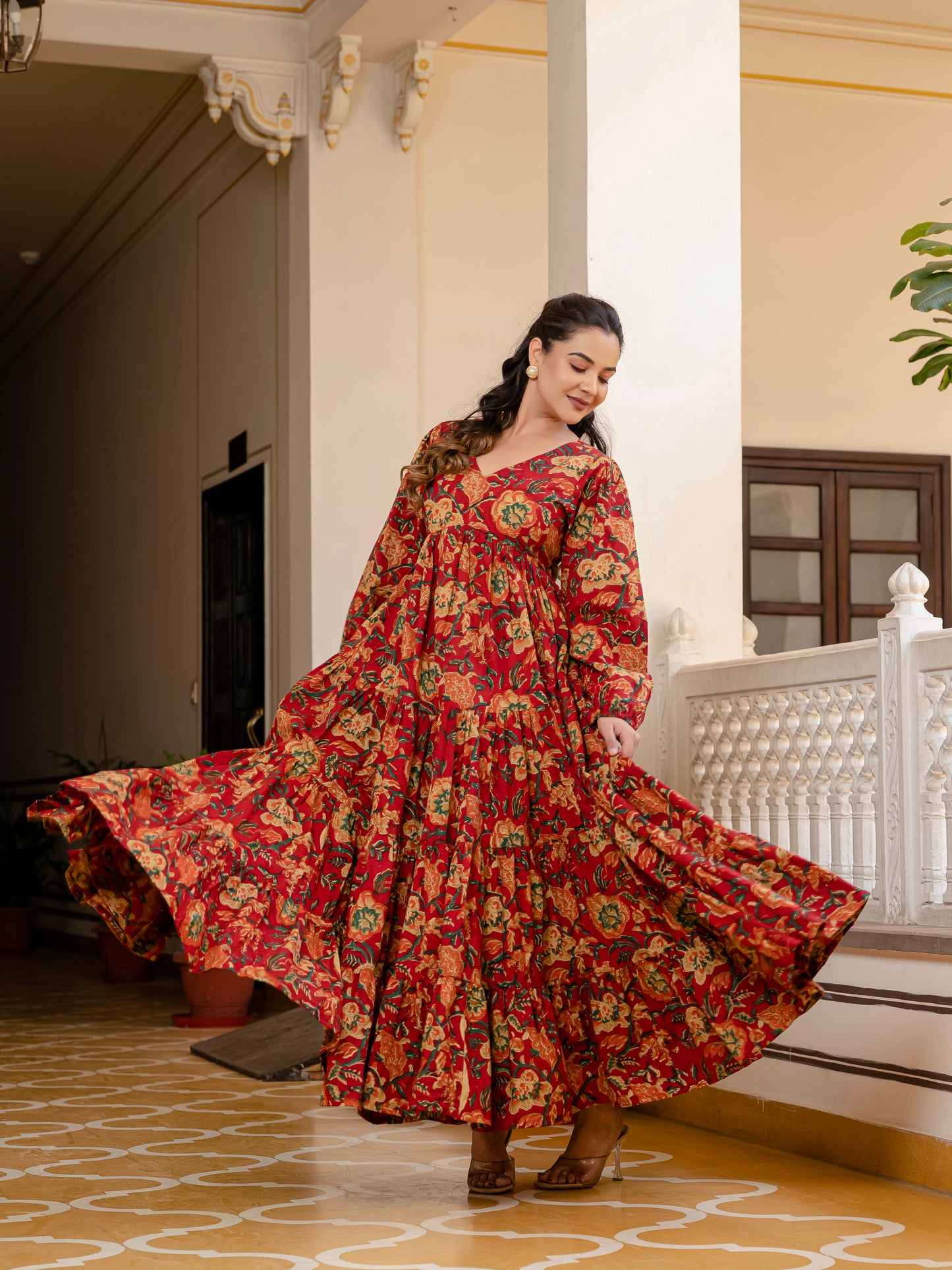 Teracotta Bloom Dress