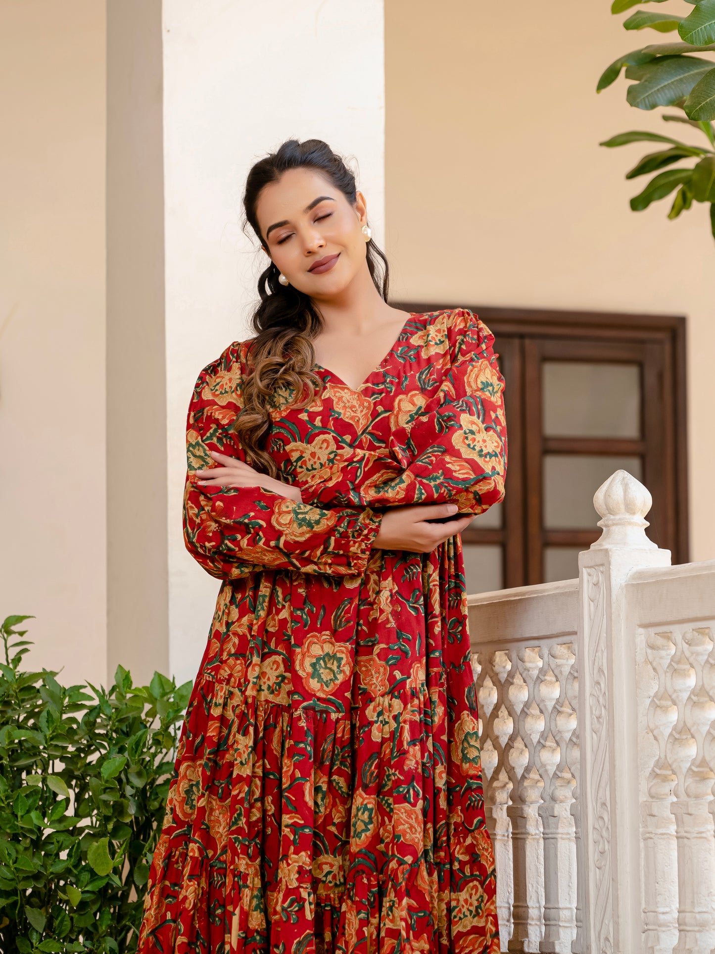 Teracotta Bloom Dress