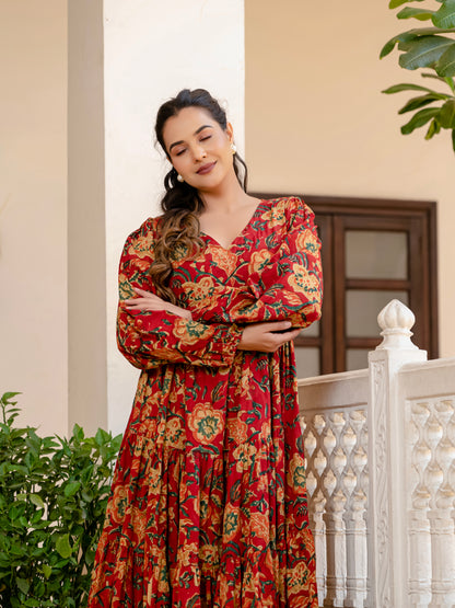 Teracotta Bloom Dress