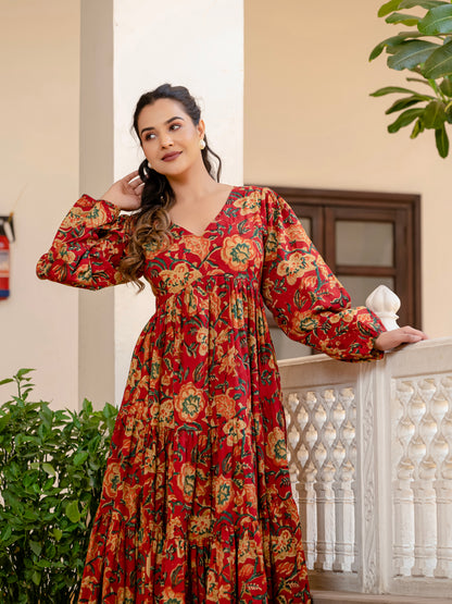 Teracotta Bloom Dress