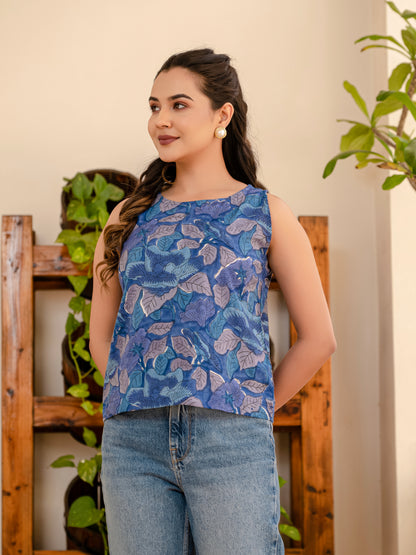 Smoky Blooms Top