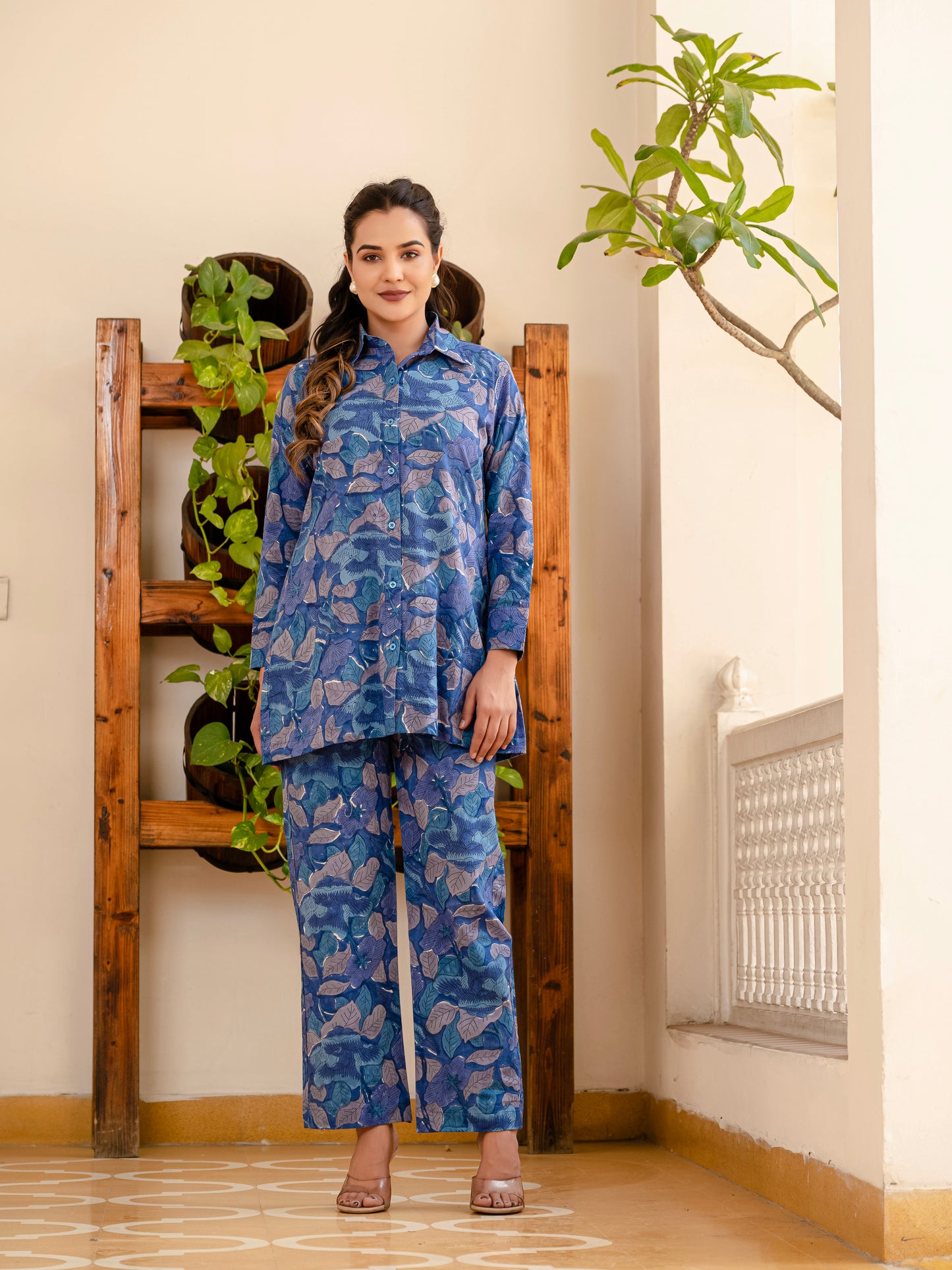 Smoky Blooms 2-piece co-ord set