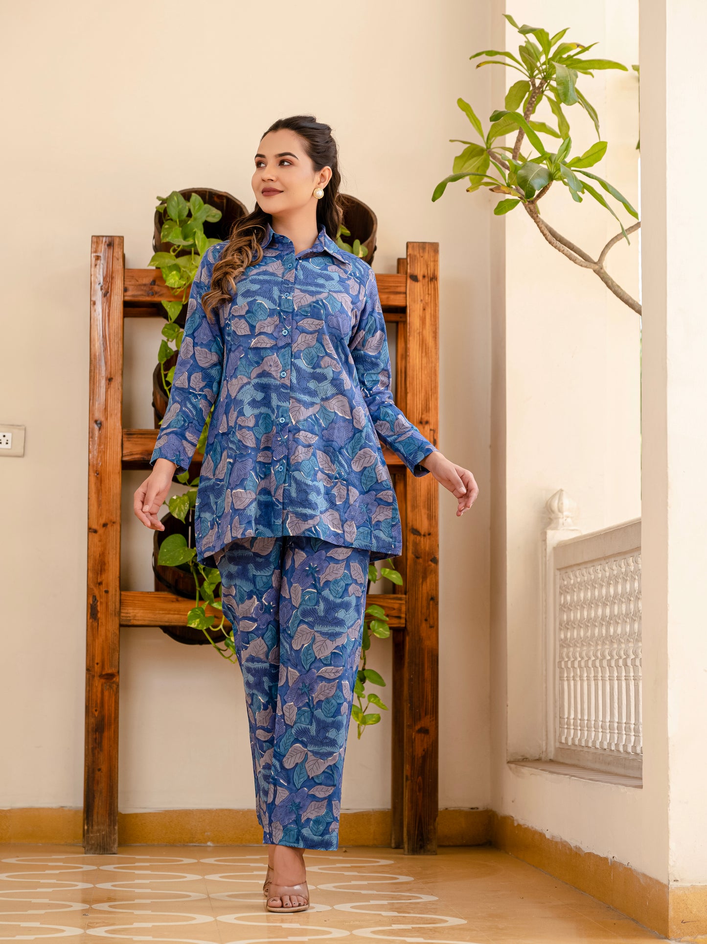 Smoky Blooms 2-piece co-ord set