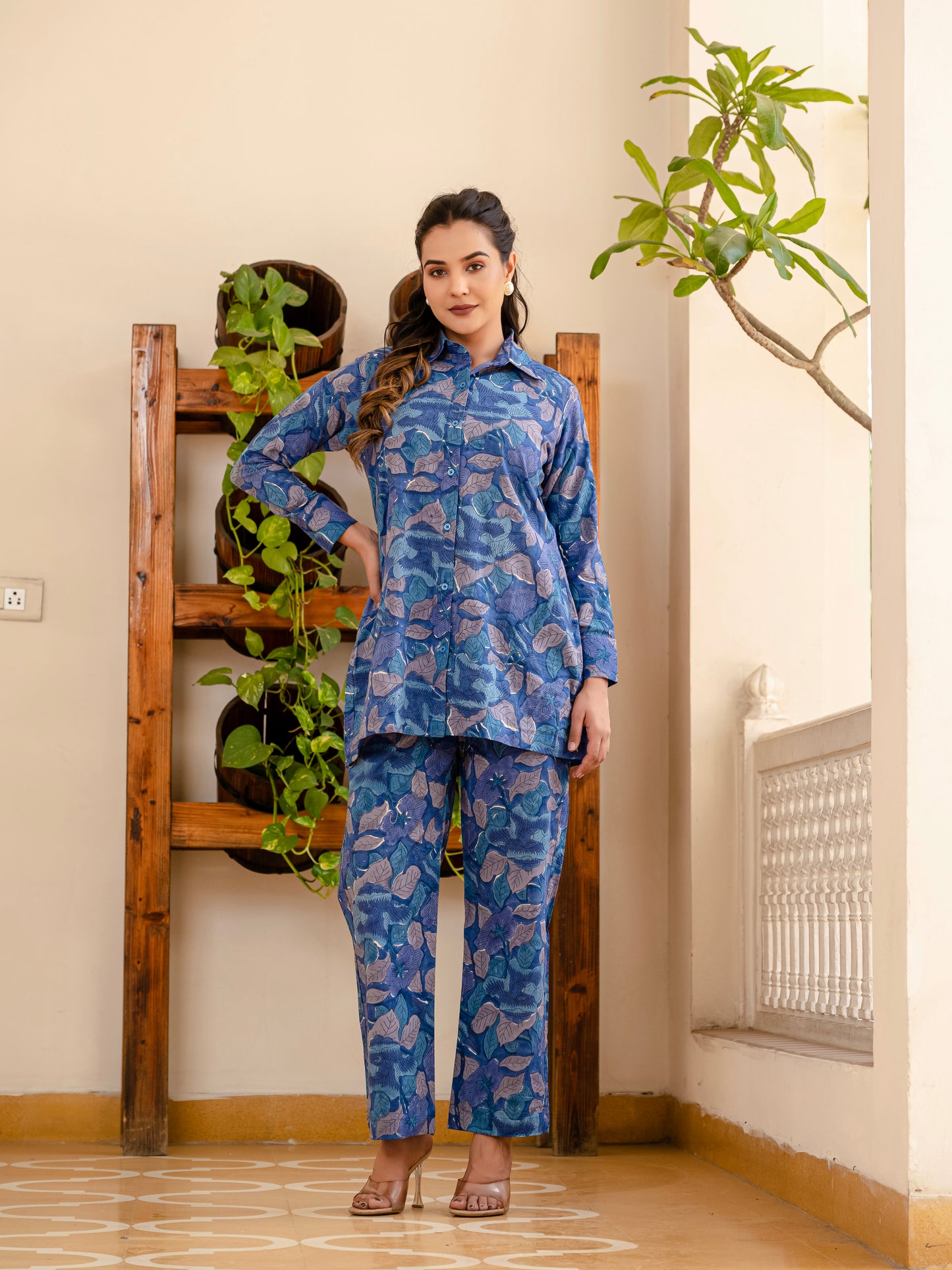 Smoky Blooms 2-piece co-ord set