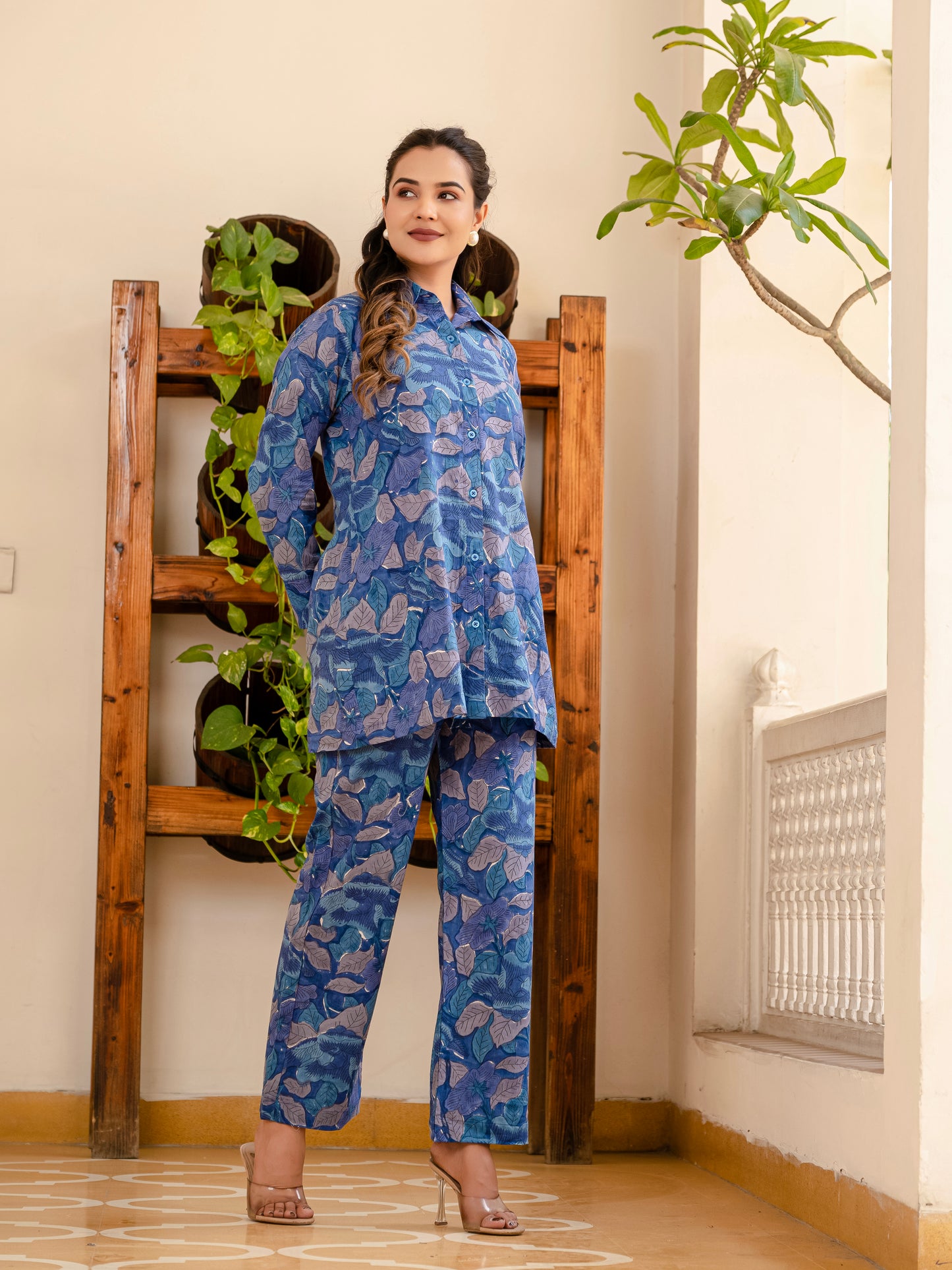Smoky Blooms 2-piece co-ord set